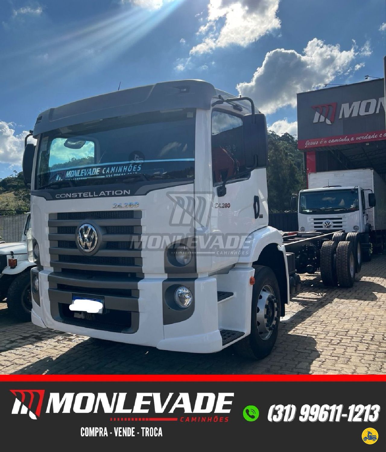 CAMINHAO VOLKSWAGEN VW 24280 Chassis Truck 6x2 Monlevade Caminhões JOAO MONLEVADE MINAS GERAIS MG